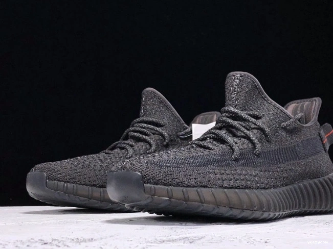 (Reflective) Adidas V2 Boost 350 Static FU9007 Black Yeezy - 0807